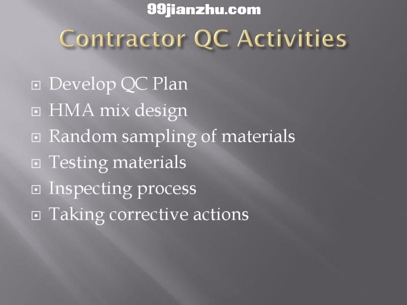 QCQA in HMA contruction