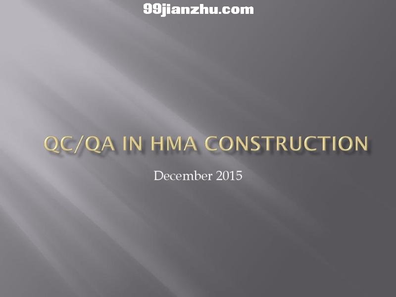 QCQA in HMA contruction