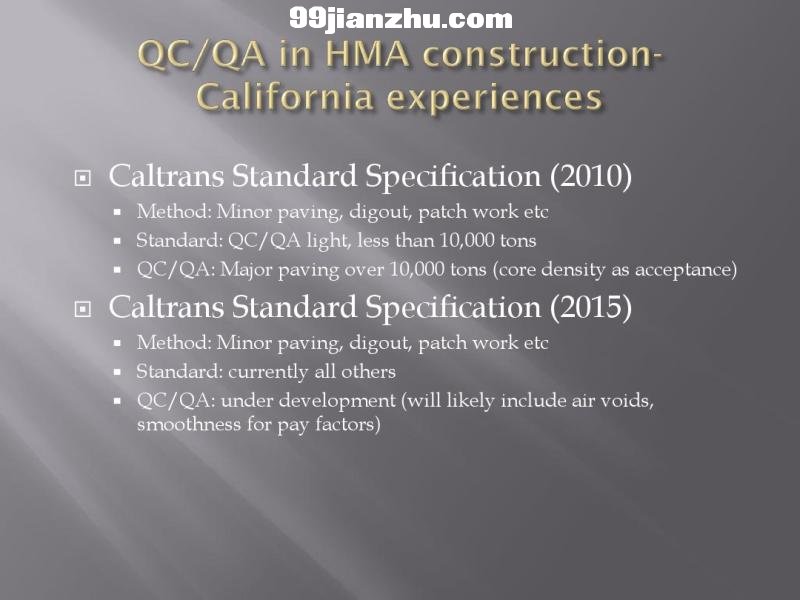 QCQA in HMA contruction