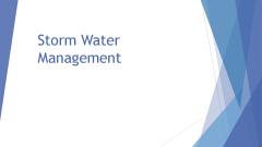 storm water managementӢppt