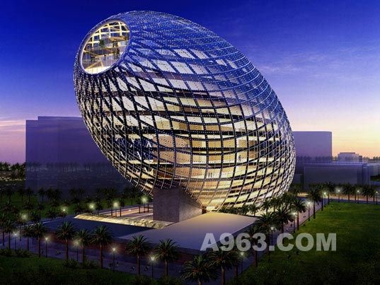 未来的城市地标 新型蛋形建筑