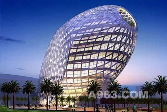 未来的城市地标 新型蛋形建筑