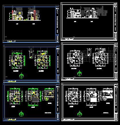 12套经典风格别墅图纸