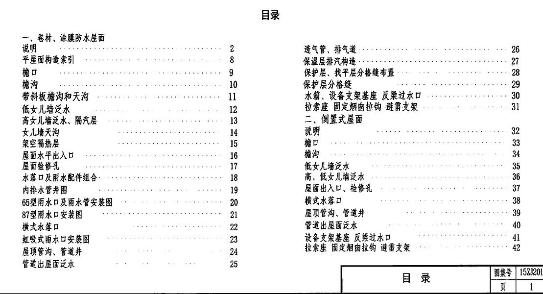 15ZJ201 平屋面